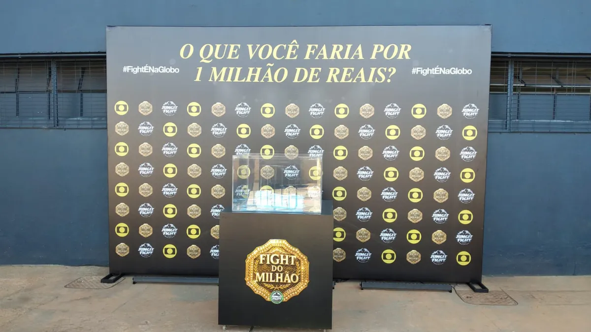 Backdrop e púlpito · Fight do Milhão (Globo)